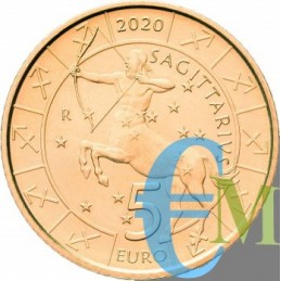 San Marino 2020 - 5 Euro Zodiaco Sagittario dritto