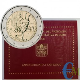 Vatican 2008 - 2 euro year of Saint Paul