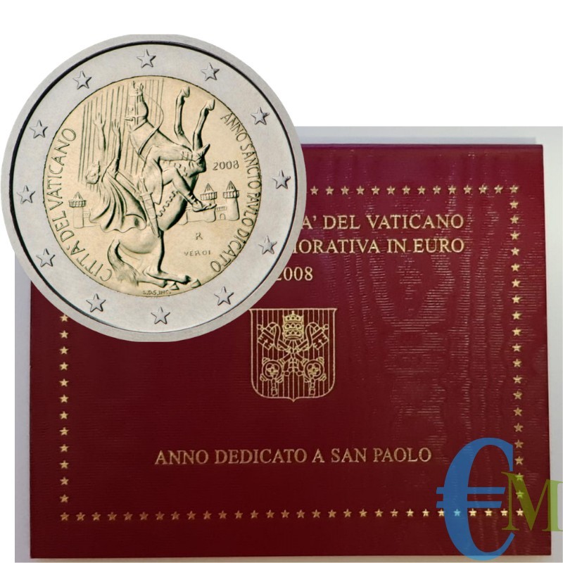 Vatican 2008 - 2 euros année de Saint Paul
