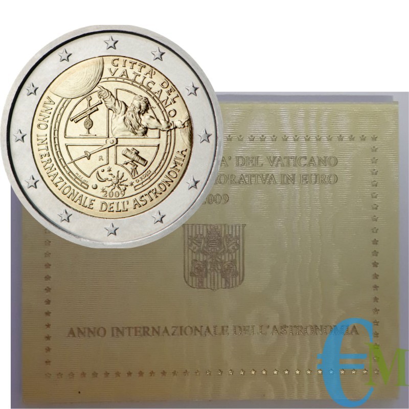 Vaticano 2009 - 2 euro Anno internazionale dell'Astronomia
