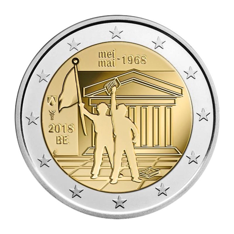 Belgio 2018 - 2 euro commemorativo 50° anniversario della rivolta studentesca.