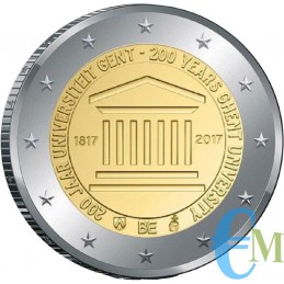 Belgio 2017 - 2 euro commemorativo 200° anniversario dell'Università di Gand.