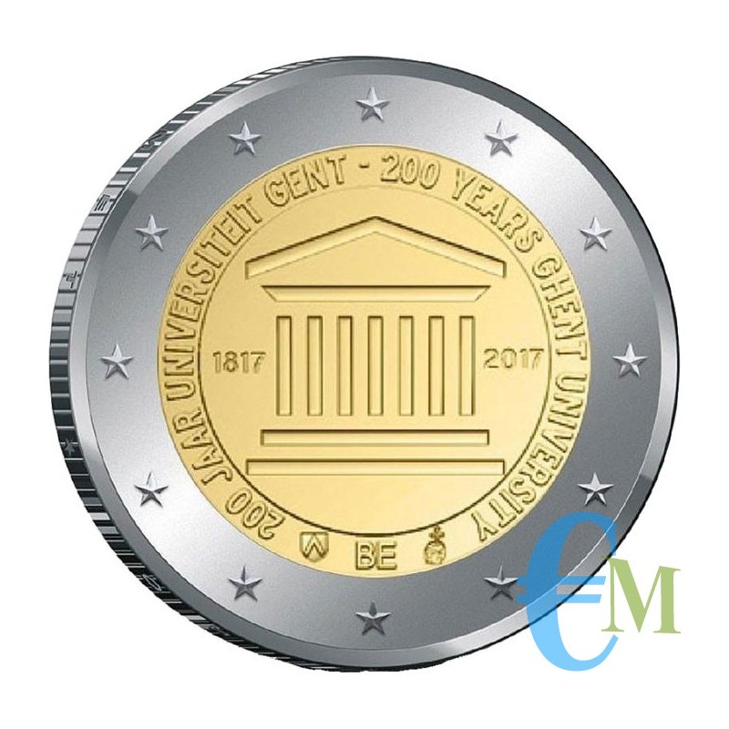 Belgio 2017 - 2 euro commemorativo 200° anniversario dell'Università di Gand.