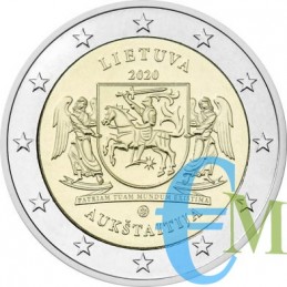 Lituanie 2020 - 2 euro Régions de Lituanie Aukstaitija