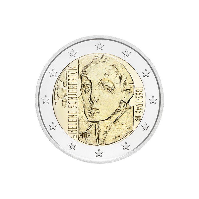 Finlandia 2012 - 2 euro commemorativo 150° anniversario della nascita di Helene Schjerfbeck (1862 - 1946), pittrice finlandese.