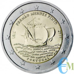 Portugal 2011 - 2 euros 500e naissance de Fernao Mendes Pinto