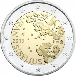 Finlande 2015 - 2 euros 150ème naissance de Jean Sibelius