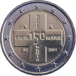 Belgio 2014 - 2 euro commemorativo 150° anniversario della Croce Rossa Belga