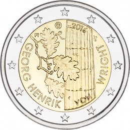Finlandia 2016 - 2 euros 100 nacimiento de Georg Henrik von Wright