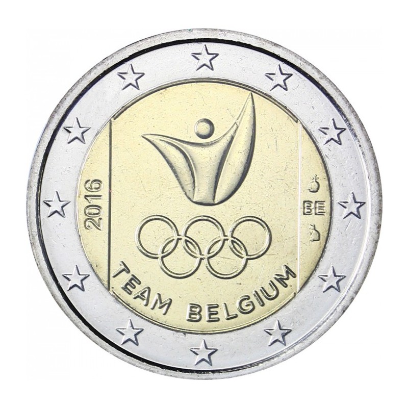 Belgio 2016 - 2 euro Giochi Rio BU in coincard Casuale