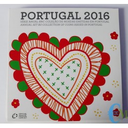 Portogallo 2016 - Divisionale Euro Ufficiale - BU 8 monete