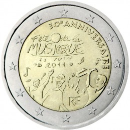 France 2011 - 2 euros 30ème fête de la musique
