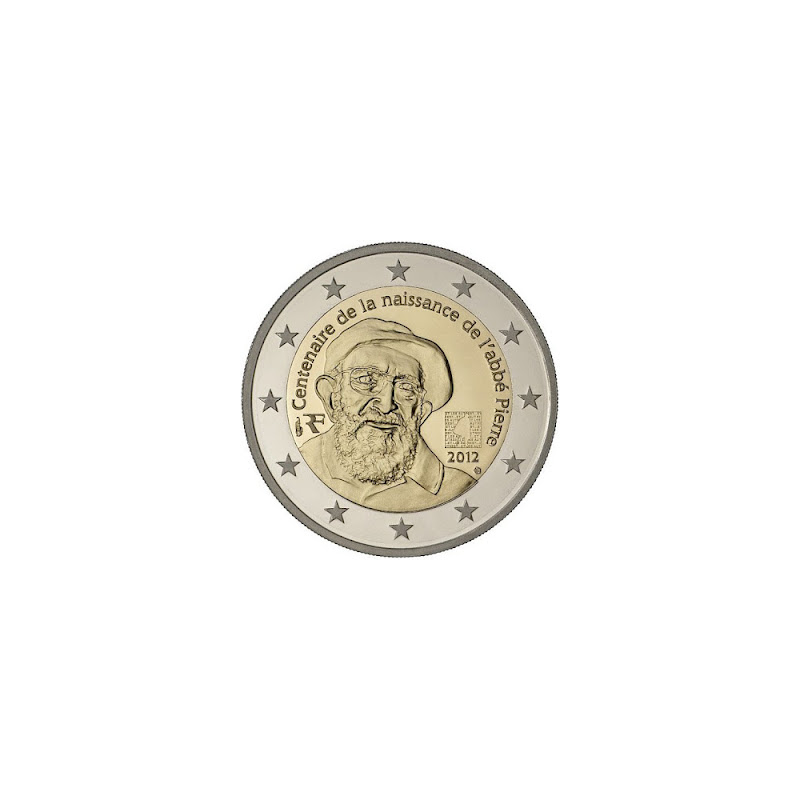 Francia 2012 - 2 euro commemorativo 100° anniversario della nascita di Abbe Pierre
