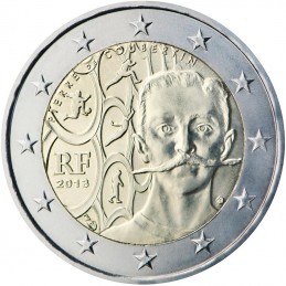 Francia 2013 - 2 euro 150° nascita di Pierre de Coubertin