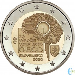 Slovacchia 2020 - 2 euro commemorativo 20° anniversario dell'adesione all' OCSE