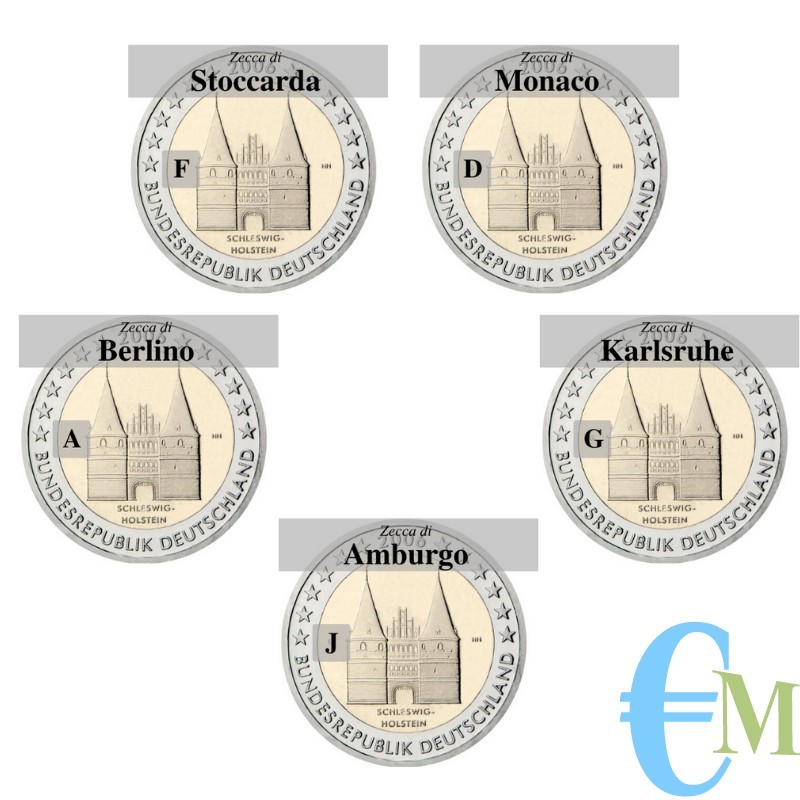 Germany 2006 - 2 euro Lübeck - the 5 mints