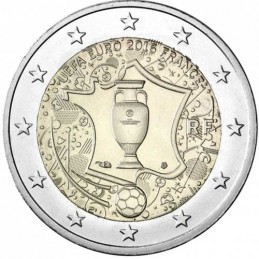 Francia 2016 - 2 euro commemorativo campionato europeo di calcio.