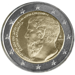 Grecia 2013 - 2 euro commemorativo 2400° anniversario della fondazione dell'Accademia di Atene.