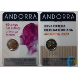 Andorra 2020 - Lote 2 euros...