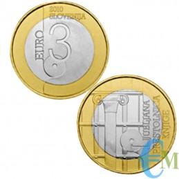 copy of Slovenia 2019 - 2 euro 100° Lubiana