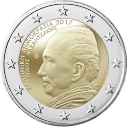 Grecia 2017 - 2 euro commemorativo 60° anniversario dalla morte di Nikos Kazantzakis