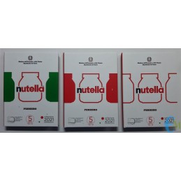 Italie 2021 - 5 euro excellences italiennes - Triptyque Nutella en vrac - Blanc Vert Rouge