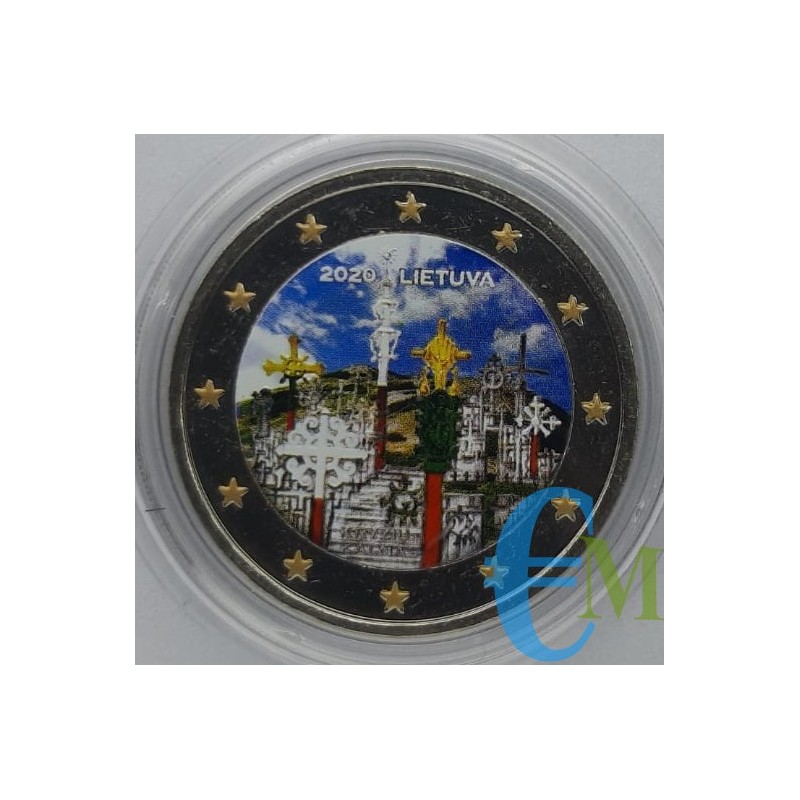 Lithuania 2020 - 2 euro colored Hill of Crosses