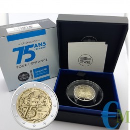 France 2021 - 2 euro Proof 75th anniversary of UNICEF