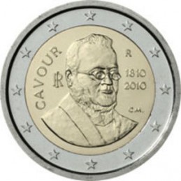Italy 2010 - 2 euro 200th birth of Camillo Benso count of Cavour