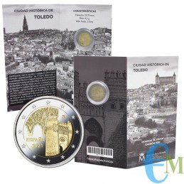 Spagna 2021 - 2 euro Proof città storica di Toledo - 12° moneta