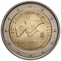 Italie 2011 - 2 euros 150e Unification de l'Italie