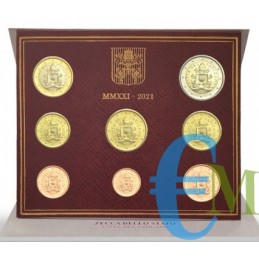 Vatican 2021 - Série Bu Officielle Série Euro - 8 pièces
