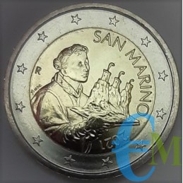 2 euros estándar 2021 emitido por San Marino