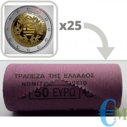 Grèce 2021 - Rouleau 2 euros 200e anniversaire de la guerre d'indépendance grecque