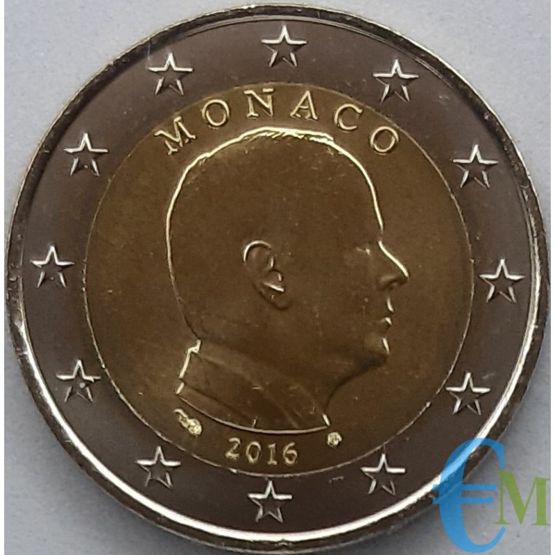 Monaco 2016 - 2 euro emesso per la circolazione