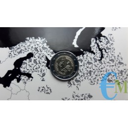 2 euro commemorativo antichi simboli linguistici uralici in coincard ufficiale di zecca
