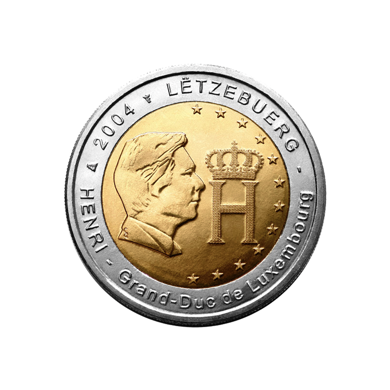 Luxemburgo 2004 - 2 euros monograma del Gran Duque Enrique