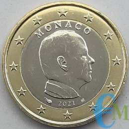 Monaco 2021 - 1 euro x circulation