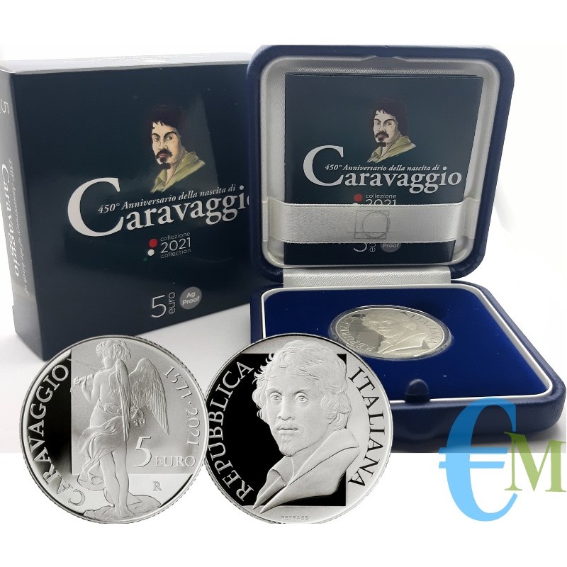 Italy 2021 - 5 euro 450th Anniversary of the birth of Caravaggio
