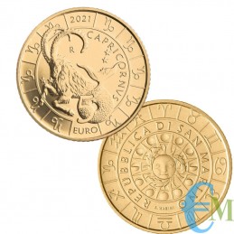 San Marino 2021 - 5 Euro Zodiac Capricorn
