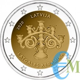 Lettonie 2020 - 2 euros Céramique letgallienne