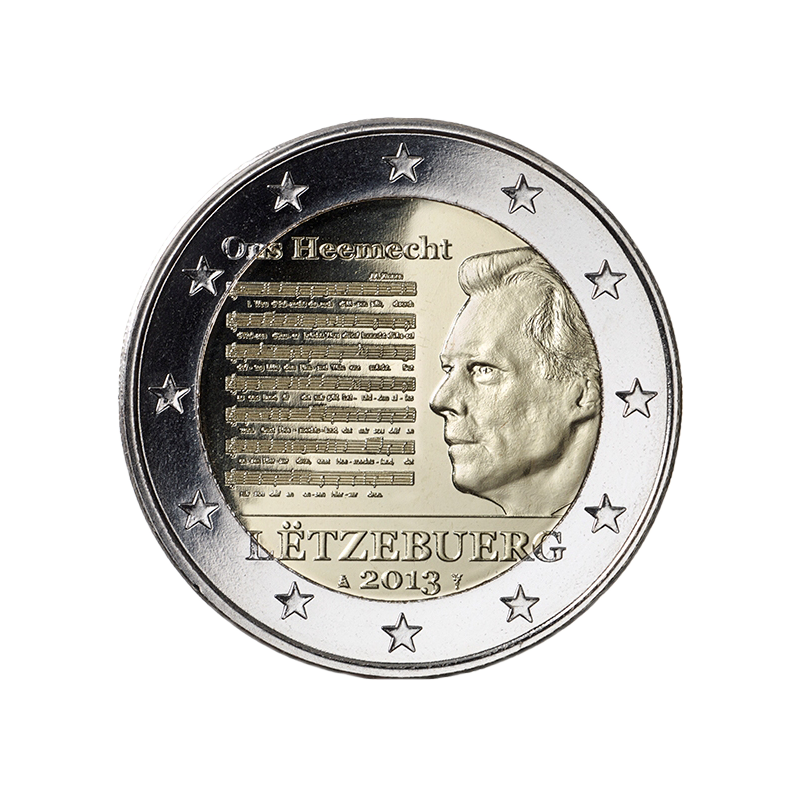 Luxembourg 2013 - 2 euros Hymne national