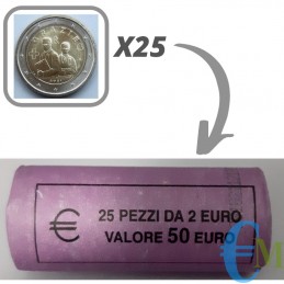 Italy 2021 - Roll 2 euro Health Professions THANK YOU