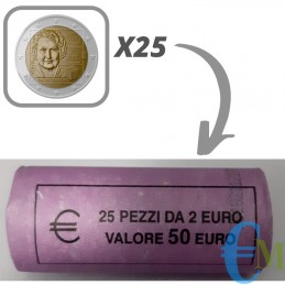 Italia 2020 - Rollo 2 euros 150 nacimiento de Maria Montessori