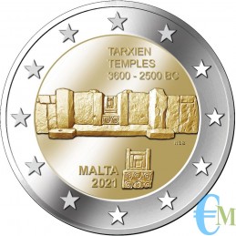Malte 2021 - 2 euros Temples de Tarxien