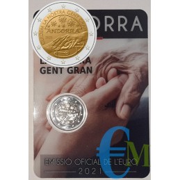 Andorra 2021 - 2 euro Let's take care of our elderly