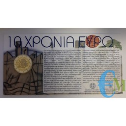 Grèce 2012 - 2 euros 10e Euro pièce BU en Coincard