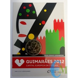 Portugal 2012 - 2 euro Guimaraes, European Capital of Culture BU in Folder