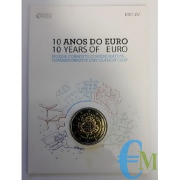 Portugal 2012 - 2 euro 10th Euro Coin BU in Folder