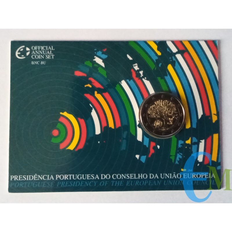 Portogallo 2007 - 2 euro Presidenza Europea BU in coincard